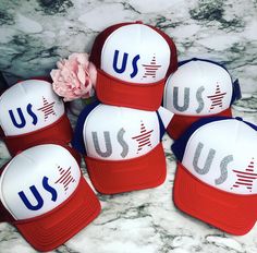 "These unique custom MADE TO ORDER hats are truely one of a kind. Not all heads are created equal , which is why we have so many size options. You can customize your hat color, size and your favorite design. please note all hat colors vary by size, in other words- not every hat color is available in every size. **please note these are made to order and the design layouts will be unique to each hat ordered** Please feel free to ask any questions you have about sizing, as these are MADE TO ORDER e Leopard Print Gifts, America Hat, Star Hat, July Fashion, Design Layouts, Leopard Fashion, July 4th, Red White Blue, Trucker Cap