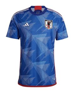 the new adidas soccer jersey is shown in blue