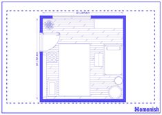 the floor plan for a studio apartment