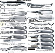 Image Detail for - Pieces Oral Surgery Kit Photo, Detailed about 18 Pieces Oral Surgery ... Surgeon Humor, Surgeon Quotes, Tooth Implant, Dental World, Dental Anatomy, Oral Surgeon