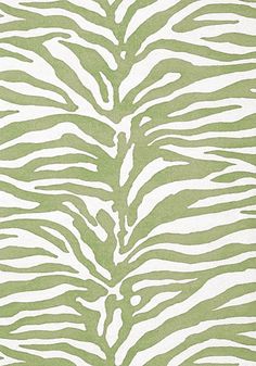 a green and white zebra print rug