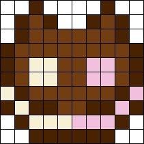 an image of a bear made out of squares