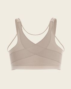 This incredible bra gives you back support and offers a gentle minimizing effect. It features criss-cross PowerSlim® bands to improve your posture. Double-layered soft fabric cups offer support without adding volume. Ultra-soft seams let you move freely and stay comfortable no matter what. This bra’s wide elastic underbust band gives you the support you need to work out, play your favorite sports, or do any other activities. A front hook-and-eye closure allows for easy wear. Soft, padded, adjustable straps are designed for support and comfort. This bra is also doctor recommended for post-surgical recovery. Posture Corrector Bra, Nursing Sports Bra, Shaper Panty, Compression Bra, Improve Your Posture, Compression Garment, Posture Corrector, Leg Bands, Back Support