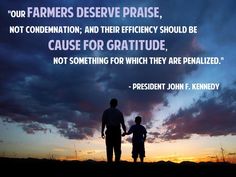 two people holding hands under a cloudy sky with the words, our farmers observe praise, not combination, and their efficiency should be cause for gratitude