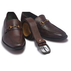 One of the most iconic shoes of today’s generation – these leather loafers are every bit gorgeous. The style and class of these Brown Bit Loafer Genuine Leather Shoes with Golden Decoration speak for itself. It’s premium leather quality, and appearance just adds up to the many more reasons to buy these dapper boots! Our customers’ happiness and satisfaction about products have always been our top priority. Be assured that this purchase is worth every penny. They come with an exceptionally comfortable insole. Some of its features include; High-quality genuine leather Golden decoration Comfortable insole Variety of styles Durable So wait no more and grab your pair as boots this exceptional aren’t something you get to see often. They are moisture resistant and are made with breathable leather Semi-formal Leather Slip-ons, Timeless Leather Moccasins For Semi-formal Occasions, Semi-formal Bridle Leather Loafers With Round Toe, Business Bridle Leather Round Toe Loafers, Formal Bridle Leather Loafers With Round Toe, Formal Bridle Leather Moccasins With Round Toe, Formal Bridle Leather Slip-on Dress Shoes, Elegant Bridle Leather Loafers With Round Toe, Leather Slip-on Tassel Loafers For Semi-formal