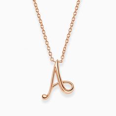 Exclusive to Steven Stone Jewellers: 18ct Rose Gold A - Initial Pendant. Buy online now for £495.00 or visit one of our showrooms. Gold Letter Pendants, Steven Stone, Gold Letter, Letter Pendants, Gold Letters, Initial Pendant, Unique Fashion, Locket, Beautiful Jewelry