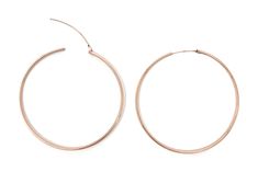 These may look like ordinary endless hoop earrings, but their tiny wire build holds a convenient little secret: they’re actually hinged. You just pull the post up and away from the hoop, insert it in your ear easily, and then slip the post into the tube in the back of your ear. It’s what everyone wants yet they are so hard to find! This hinged hoop combines the look of a traditional endless hoop with the easy-to-wear convenience of a hinged design. Perfect as a beginner’s earring for young child Adjustable Rose Gold Hoop Earrings, Everyday Rose Gold Hoop Earrings, Adjustable Nickel Free Rose Gold Hoop Earrings, Small Hoop Earrings In Rose Gold, Rose Gold Metal Hoop Earrings, Everyday Rose Gold Pierced Hoop Earrings, Adjustable Small Hoop Earrings In Rose Gold, Nickel-free Rose Gold Hoop Earrings, Rose Gold Small Hoop Earrings