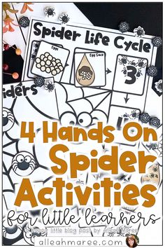 four hands on spider activities for little learning