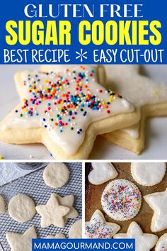 gluten free sugar cookies are the best recipe for easy cut - out cookies