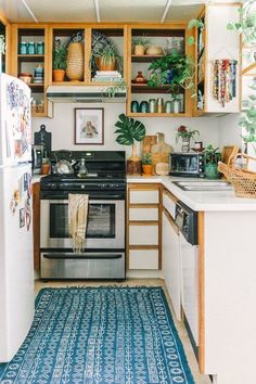 the kitchen is clean and ready for us to use