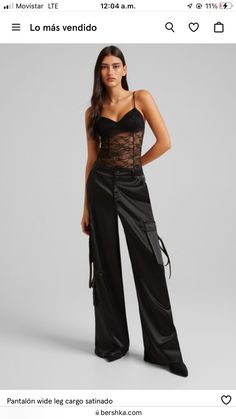 Cargo Outfits Women, Night Out Outfit, Pants And Leggings, Total Look, Flared Pants, Flare Pants, Cargo Pants, New Collection