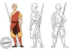 The Last Airbender Characters, Kubo And The Two Strings, Character Turnaround, Arte Doodle