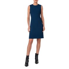 Akris double-face dress with a crepe finish features tailored princess seams at the front  Jewel neckline Sleeveless Sheath silhouette Short length Concealed back zip  Virgin wool Viscose/silk lining Made in Switzerland Tailored Knee-length Dress With Hidden Button Closure, Luxury Staud Knee-length Dresses, Luxury Crepe A-line Midi Dress, Akris Bag, Akris Punto Dress, Bedroom Candles, Jewel Neckline, Entertainment Furniture, Princess Seam