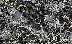 black and white paisley print fabric