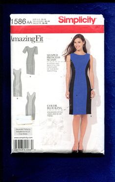 a woman's dress and top sewing pattern