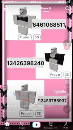 a pink background with some black and white images on it's side, including the numbers