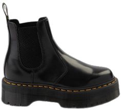 Casual Chunky Boots For Streetwear, Casual Chunky Platform Boots For Streetwear, Black Chelsea Boots With Lug Sole For Streetwear, Casual Black Chelsea Boots With Chunky Platform, Dr Martens 2976 Platform, 2976 Platform Chelsea Boots, Dr Martens 2976, Platform Chelsea Boots, Classic Heels