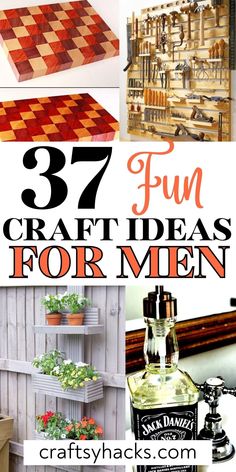 Diy gifts for him Diy Home Decor For Men, Gifts To Make For Adults, Hunting Diy Projects, Crafts For Men To Make, Craft Ideas For Men, Manly Crafts, Wood Gifts For Men, Men Crafts, Couples Crafts