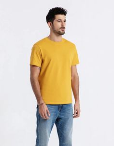 Gender:Men Item Type:Tops Tops Type:Tees Sleeve Style:regular Fabric Type:Jersey Sale by Pack:No Sleeve Length(cm):Short Collar:O-Neck Material:Cotton Pattern Type:Solid Hooded:No Style:Casual Casual Yellow Stretch T-shirt, Cheap Soft-washed Solid Color T-shirt, Mens Casual Leather Shoes, Cheap Yellow Relaxed Fit T-shirt, Yellow Soft-washed Relaxed Fit T-shirt, Casual Ankle Boots, Laced Up Shirt, Wedding Dress Men, Cheap Yellow Men's T-shirt