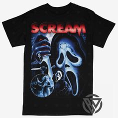 Beyond Dope Ghostface Scream Scary Movie Halloween Tee (V2) Scream T Shirt, Scream Clothes, Ghostface Shirt, Scary Movie Shirts, Ghostface Scream, 90s Halloween, Graduation Picture, Graduation Picture Poses, Scream Movie