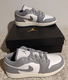 Air Jordan 1 Low Vintage Stealth Grey 553558-053 (Men's) / 553560-053 (GS). Air Jordan 1 Low "Vintage Grey" Size 4Y Release Date: 2022 MensStyle Code: 553558-053 Grade SchoolStyle Code: 553560-053 As the world spent much of 2020 locked indoors, many — especially those previously-restricted by a dress code — used the time to develop their sense of style, testing out both clothing and sneaker trends. And while prolific even before the pandemic, vintage fashion came out the other side at its most p Casual Gray Jordan Shoes For Light Sports, Gray Jordan Shoes For Light Sports With Round Toe, Gray Round-toe Jordan Shoes For Light Sports, Casual Gray Jordan Shoes For Sports, Gray Jordan Shoes For Streetwear, Gray Low-top Jordan Shoes For Light Sports, Casual Gray Jordan Shoes For Streetwear, Casual Gray Jordan Shoes, Jordan 1 Low Vintage Grey