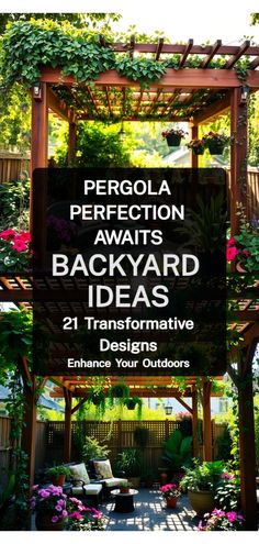 Stylish Pergola Ideas Mediterranean Backyard Ideas, Mediterranean Backyard, Arbor Ideas