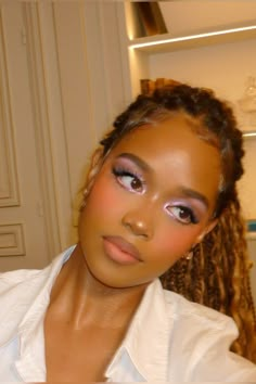 Girly Makeup Aesthetic, Ethereal Eyeshadow, Tik Tok Makeup, 90s Makeup Look, Eyeshadow Black, Girly Makeup, Girls Things, Makeup For Black Skin, Ethereal Makeup