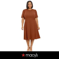 in stock Crepe Midi Dress, Plus Size Fits, Flowing Skirt, Review Dresses, Plus Size Dress, Fit & Flare, Midi Length, Plus Size Dresses, Dresses Online