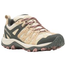 Count on sure-footed, supportive, and breathable comfort all summer long with the Accentor 3 Vent Hiking Shoes for women from Merrell�. Packed with support technologies, these lightweight shoes care for a woman's feet over the most aggressive treks. Lightweight and supportive suede leather and breathable mesh uppers provide supportive comfort and durability, with an abrasion-resistant rubber toe cap up front for added protection. 100% recycled breathable mesh linings inside provide comfortable v Cute Hiking Shoes, Hiking Shoes For Women, Cute Hiking Outfit, Shoes For Ladies, Outdoorsy Style, Lightweight Shoes, Hiking Shoes Women, Womens Hiking Shoes, Hiking Boots Women