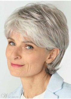 Beautiful Short Straight New Gray For Older Women Wig | eBay Fine Hairstyles, Grey Hairstyles, Grey Hair Wig, Cheap Human Hair Wigs, Long Human Hair Wigs, Grey Wig, Short Human Hair Wigs, Short Grey Hair, Remy Human Hair Wigs