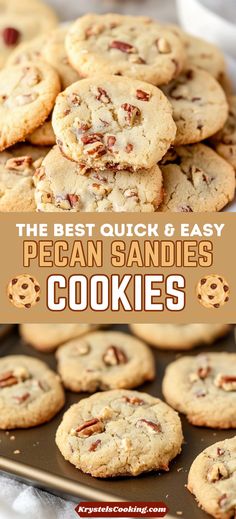 the best quick and easy pecan sandies cookies