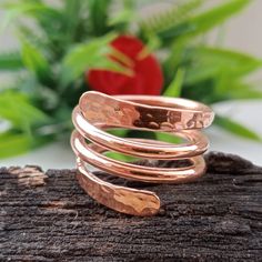 Braided Copper Rings, Thumb Stabilization Ring Copper, Braided Copper Rings Wedding, Making Copper Rings, Wire Jewelry Rings, Copper Jewelry Handmade, Hammered Ring, Hammered Rings, Copper Ring