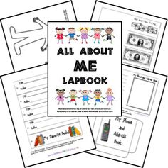 all about me lapbook with pictures and text