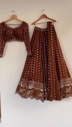 Brown Lehenga, Pakistani Fancy Dresses