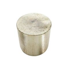 a round metal container on a white background