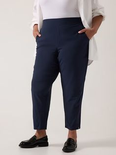 Brooklyn Mid Rise Ankle Pant | Athleta Pull-on 4-way Stretch Dress Pants For Work, Workwear Dress Pants With 4-way Stretch And Pockets, Versatile 4-way Stretch Work Pants, Workwear Cropped Leg Pants With 4-way Stretch, Comfort Stretch Cropped Leg Pants For Workwear, Comfort Stretch Cropped Pants For Work, Workwear Bottoms With Side Pockets And 4-way Stretch, Workwear Pants With 4-way Stretch And Side Pockets, Versatile Tapered Leg Dress Pants With 4-way Stretch