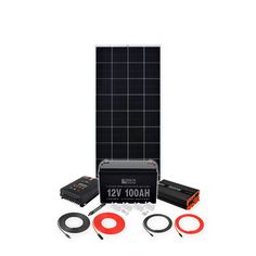 200 Watt Complete Solar Kit - RICH SOLAR Renewable Energy Systems, Rv Solar, Lithium Iron Phosphate Battery, Flexible Solar Panels, Off Grid Power, Dual Fuel Generator, Monocrystalline Solar Panels, Solar Kit, Portable Solar Panels