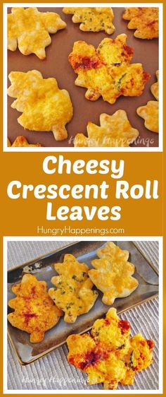 cheesy crescent roll leaves are the perfect appetizer for fall and thanksgiving