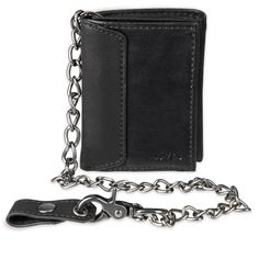 PRICES MAY VARY. REMOVABLE CHAIN: Trifold design includes a removable chain with lobster claw closure and snap closure loop to attach to your pant loop. The chain attaches to the wallet with a key ring and can easily be removed when not needed EXTRA STORAGE CAPACITY: This trifold wallet contains 8 card slots, 2 slip pockets, 1 clear ID window and 1 bill compartment for secure yet easy access to cash, credit cards and personal IDs EVERYDAY FUNCTIONALITY: Enjoy this versatile and durable trifold w Branded Wallets, Men Wallet, Levis Men, Trifold Wallet, Black Chain, Credit Card Holder, Extra Storage, Wallet Men, Credit Cards