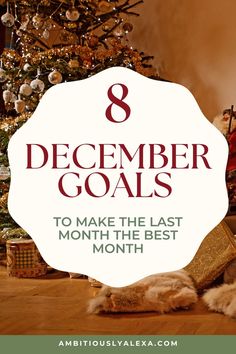 december goals Goals Checklist