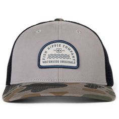 Look stylish in the BYPASS Trucker Hat, featuring camo grey two-tone color. This classic trucker hat boasts a comfortable and breathable construction to keep you cool. Show off your style. Gray Summer Trucker Hat With Curved Bill, Summer Gray Trucker Hat With Curved Bill, Gray Curved Bill Trucker Hat For Summer, Gray Curved Bill Hat For Summer, Gray Trucker Snapback Hat With Curved Bill, Gray Breathable Trucker Hat With Curved Brim, Casual Gray Trucker Hat For Outdoor, Camouflage Trucker Hat With Curved Bill, Gray Trucker Baseball Cap With Curved Bill