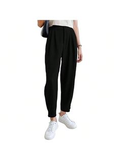 About this item
[Soft Fabric]:Made from lightweight, breathable fabric that's soft to the touch, these pants are comfortable to wear in any season.
[Versatile Features]:These pencil pants are the perfect addition to your work wardrobe, with a high waist, fold pleated design, and straight leg with button that flatters any figure.
[Occasion]:Whether you're running errands, going to school, or heading to the office, these pants are perfect for any occasion.
[Easy to Match]The pants are perfect for Casual Solid Color Pants For Business Casual, Casual Solid Color Business Casual Pants, Casual Business Pants In Solid Color, Baggy Solid Color Pants For Work, Office Bottoms With Button Closure, Solid Color Bottoms With Button Closure For Office, High-waisted Solid Color Dress Pants With Buttons, Casual High-waisted Dress Pants With Button Closure, Casual High-waisted Dress Pants