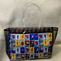 Can't get enough of Loteria Items try our Loteria bundles and Loteria bags! Fun Beach Tote Bag For Shopping, Fun Tote Beach Bag For Shopping, Playful Tote Beach Bag For Shopping, Fun Multicolor Bags With Removable Pouch, Multicolor Fun Bag For Everyday Use, Fun Multicolor Bags For Everyday Use, Fun Rectangular Beach Bag For Shopping, Fun Multicolor Large Capacity Bags, Multicolor Large Capacity Fun Bags