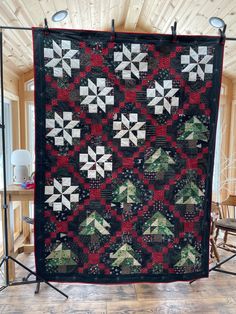 Quilt Layouts, Handmade Quilts For Sale, Snowflake Quilt, Longarm Quilting Designs, Charm Quilt, Christmas Quilting, Winter Quilts, The Pines, Sewing Quilts