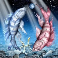 Pisces Poster Print by Ciro Marchetti Image 1 Pisces Man In Love, Ciro Marchetti, Pisces Man, Mosaic Crosses, Diamond Drawing, Two Fish, Canvas Pillow, Zodiac Constellations, Zodiac Art