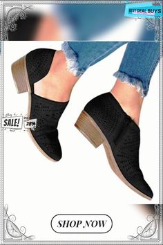 Leisure Hollow Low-heeled Shoes Women Sandals Summer Black Ankle-high Heels, Black Ankle-high Summer Heels, Black Ankle-high Heels For Summer, Casual Heels With Stacked Heel And Pointed Toe, Casual Closed Toe Heels With Reinforced Heel, Summer Ankle-high Heels, Casual Ankle-high Heels With Stacked Heel, Casual Ankle-high Sandals For Fall, Low Heel Shoes