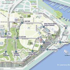 a map showing the locations of many different attractions in paris, including parks and canals