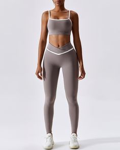 Seamless Nylon Yoga Activewear, Seamless Nylon Activewear For Yoga, Seamless Nylon Activewear For Gym, Seamless Nylon Activewear For Training, Fitted Solid Activewear, Sweat Resistant, Gray Seamless Nylon Activewear, Fitted Seamless Nylon Sports Bra, Nylon Seamless Compression Activewear, Nylon Compression Activewear With Seamless Design