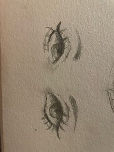 three different types of eyes drawn on paper