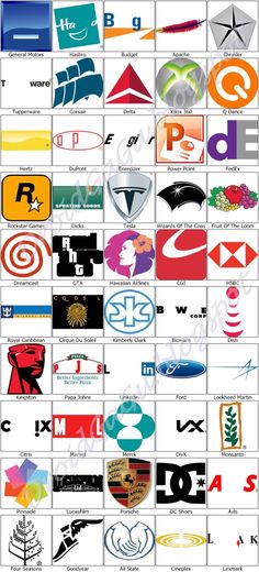 many different logos are shown together in this image, and there is no image to describe